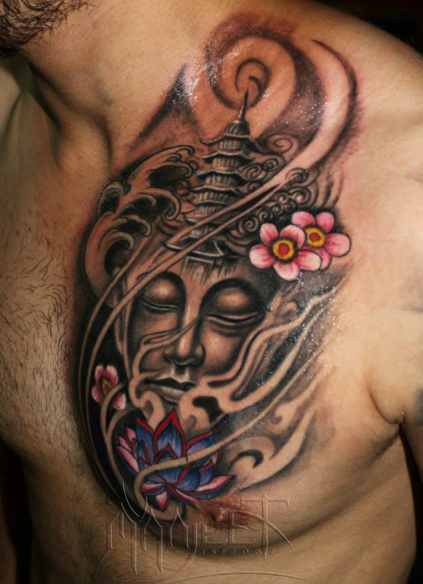buddhist lotus tattoo